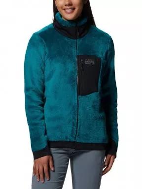 Mountain Hardwear Polartec High Loft Jacket női polár pulóver zöld színben 1