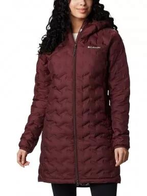 Columbia Delta Ridge Long Down Jacket női pehelykabát lila színben 1