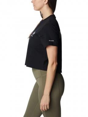 Columbia North Cascades Cropped Tee női rövid ujjú póló fekete színben 3