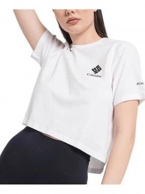 Columbia North Cascades Cropped Tee női rövid ujjú póló fehér színben 1