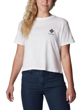 Columbia North Cascades Cropped Tee női crop top fehér színben 1
