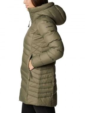 Columbia Autumn Park Down Mid Jacket női utcai kabát zöld színben 3