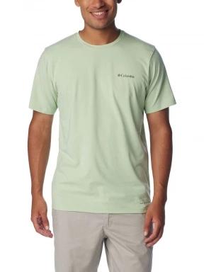 Columbia Men's Sun Trek Short Sleeve Tee férfi rövid ujjú sport póló zöld színben 1