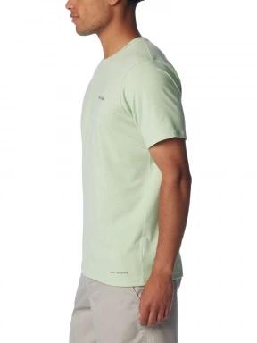 Columbia Men's Sun Trek Short Sleeve Tee férfi rövid ujjú sport póló zöld színben 3