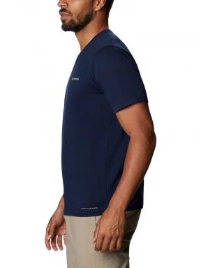Columbia Men's Sun Trek Short Sleeve Tee férfi rövid ujjú sport póló kék színben 3