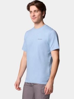 Columbia Men's Sun Trek Short Sleeve Tee férfi rövid ujjú sport póló kék színben 3