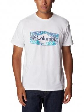 Columbia Men'S Sun Trek Short Sleeve Graphic Tee férfi rövid ujjú sport póló fehér színben 1