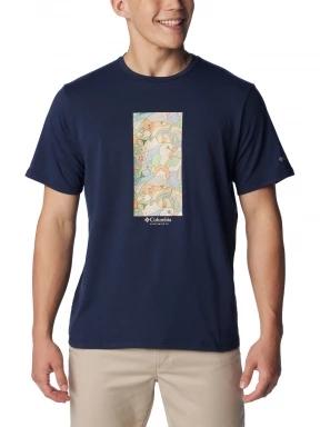 Columbia Men's Sun Trek Short Sleeve Graphic Tee férfi rövid ujjú sport póló kék színben 1