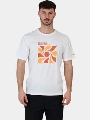 Columbia Men's Sun Trek Short Sleeve Graphic Tee férfi rövid ujjú sport póló fehér színben 1