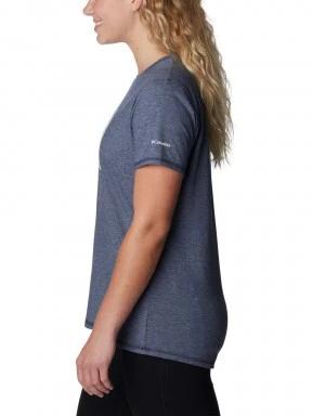 Columbia Sun Trek Ss Graphic Tee női rövid ujjú sport póló kék színben 3