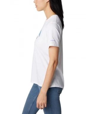 Columbia Sun Trek Short Sleeve Graphic Tee női rövid ujjú póló fehér színben 3