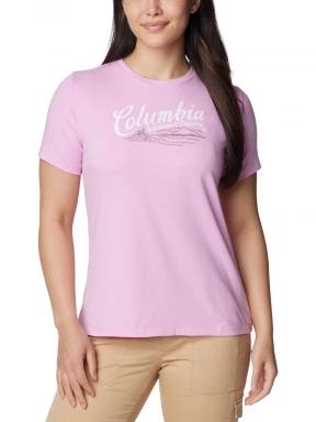 Columbia Sun Trek Short Sleeve Graphic Tee női rövid ujjú póló rózsaszín színben 1