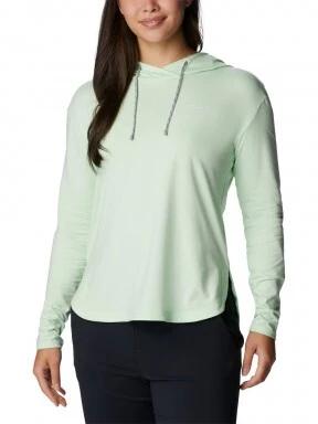 Columbia Sun Trek Hooded Pullover női kapucnis pulóver zöld színben 1