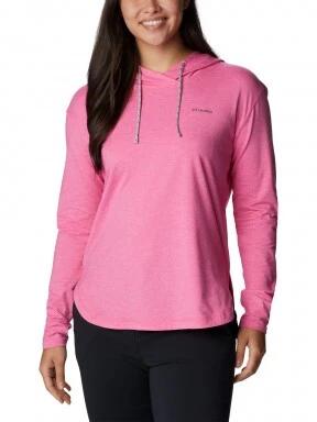 Columbia Sun Trek Hooded Pullover női kapucnis pulóver magenta színben 1