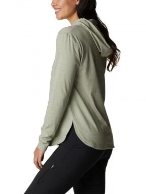 Columbia Sun Trek Hooded Pullover női kapucnis pulóver zöld színben 3