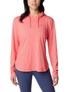 Columbia Sun Trek Hooded Pullover női kapucnis pulóver piros színben 1