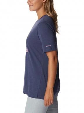 Columbia Bluebird Day Relaxed Crew Neck női rövid ujjú póló kék színben 3