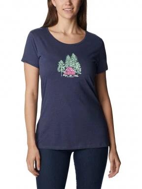 Columbia Daisy Days SS Graphic Tee női rövid ujjú póló kék színben 1