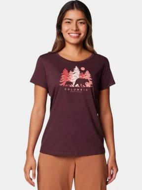 Columbia Daisy Days Short Sleeve Graphic Tee női rövid ujjú póló piros színben 1