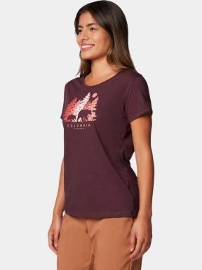 Columbia Daisy Days Short Sleeve Graphic Tee női rövid ujjú póló piros színben 3