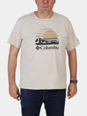 Columbia Path Lake Graphic Tee II férfi rövid ujjú póló homok színben 1