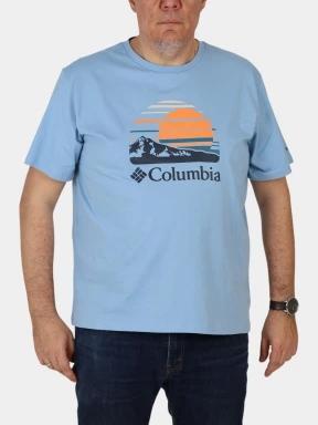 Columbia Path Lake Graphic Tee II férfi rövid ujjú póló kék színben 1
