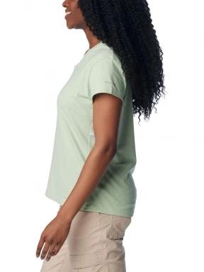 Columbia Sun Trek Short Sleeve Tee női rövid ujjú sport póló zöld színben 3