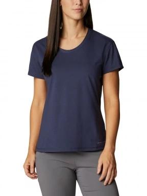 Columbia Sun Trek Short Sleeve Tee női rövid ujjú sport póló kék színben 1