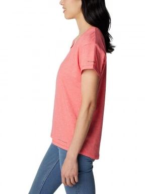Columbia Sun Trek Short Sleeve Tee női rövid ujjú sport póló piros színben 3