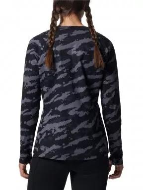 Mountain Hardwear Mountain Stretch Long Sleeve Crew női hosszú ujjú sport póló fekete színben 3