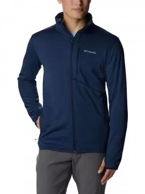 Columbia Park View Fleece Full Zip férfi polár pulóver kék színben 1