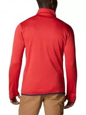 Columbia Park View Fleece Full Zip férfi polár pulóver piros színben 3