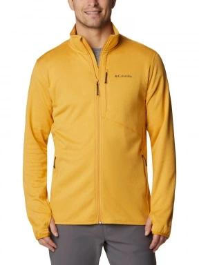 Columbia Park View Fleece Full Zip férfi polár pulóver sárga színben 1
