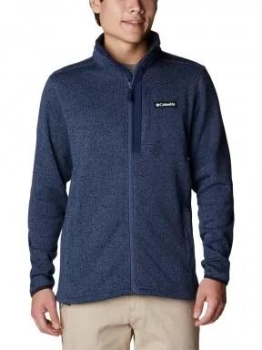 Columbia Sweater Weather Full Zip férfi polár pulóver kék színben 1