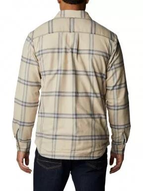Columbia Cornell Woods Fleece Lined Flannel férfi hosszú ujjú ing homok színben 3