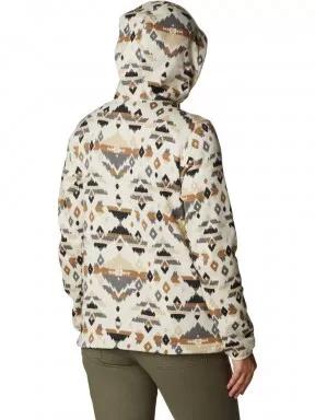 Columbia W Sweater Weather Hooded Pullover női polár pulóver homok színben 3