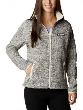 Columbia W Sweater Weather Full Zip női polár pulóver homok színben 1