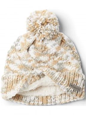 Columbia Bundle Up Beanie női kötött sapka homok színben 3