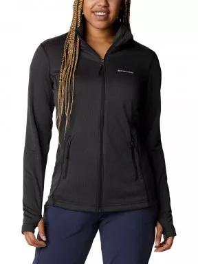 Columbia W Park View Grid Fleece Full Zip női polár pulóver fekete színben 1