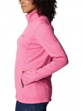 Columbia W Park View Grid Fleece Full Zip női polár pulóver rózsaszín színben 3