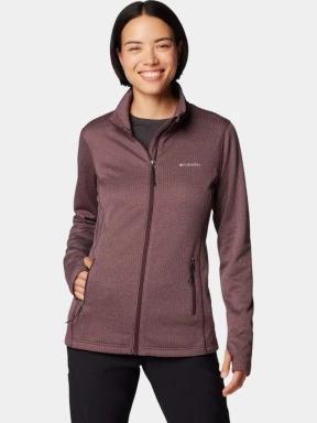 Columbia W Park View Grid Fleece Full Zip női polár pulóver piros színben 1