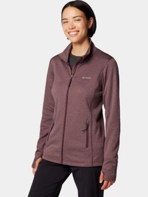 Columbia W Park View Grid Fleece Full Zip női polár pulóver piros színben 3