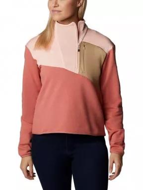 Columbia Columbia Lodge Hybrid Pullover női pulóver piros színben 1