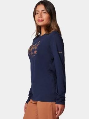 Columbia Hidden Haven Long Sleeve Tee női hosszú ujjú póló kék színben 3