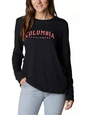 Columbia Columbia Trek Relaxed LS Tee női hosszú ujjú póló fekete színben 1
