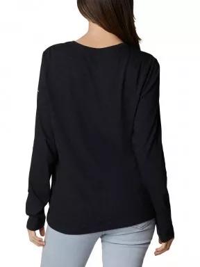 Columbia Columbia Trek Relaxed LS Tee női hosszú ujjú póló fekete színben 3