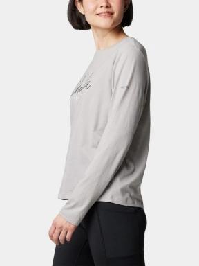 Columbia Columbia Trek Relaxed Long Sleeve Tee női hosszú ujjú póló szürke színben 3