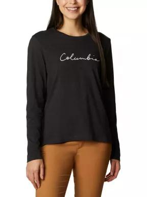 Columbia Columbia Trek Relaxed LS Tee női hosszú ujjú póló fekete színben 1