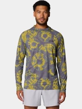 Mountain Hardwear Crater Lake Hoody férfi hosszú ujjú sport póló kék színben 1