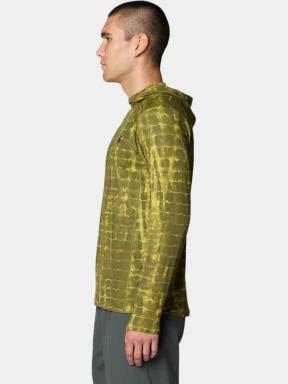 Mountain Hardwear Crater Lake Long Sleeve Hoody férfi hosszú ujjú sport póló zöld színben 3